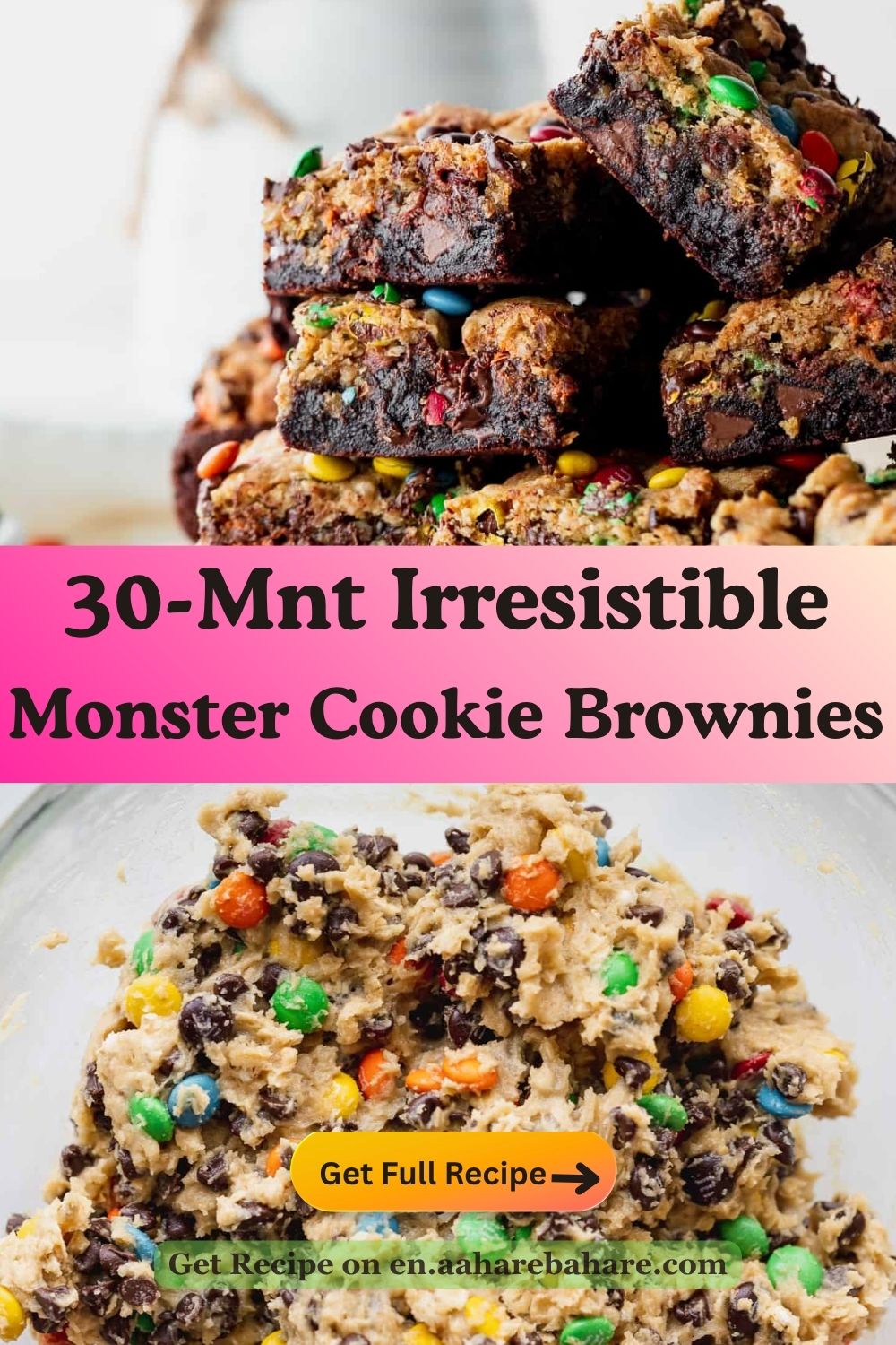 Monster Cookie Brownies