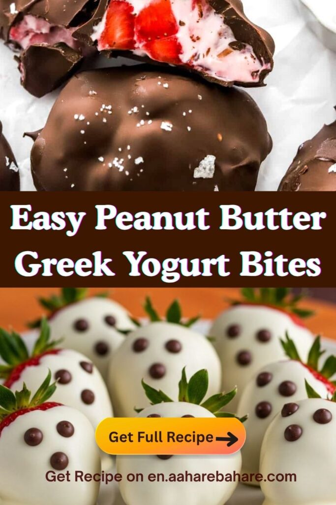 Peanut Butter Greek Yogurt Bites