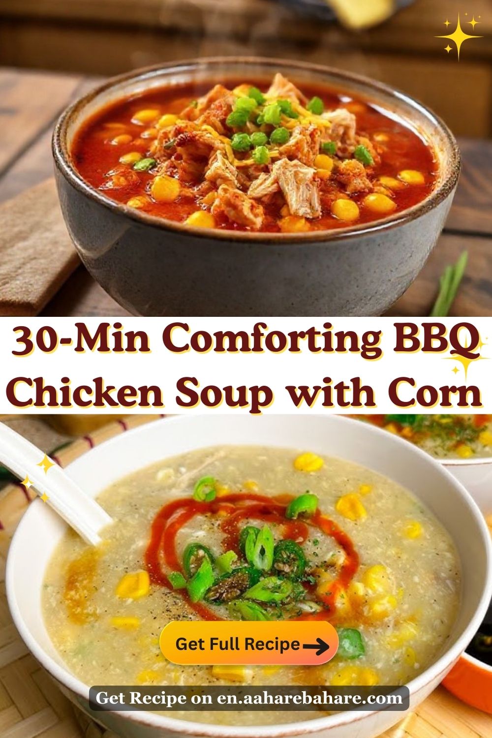 BBQ Chicken Soup with Corn