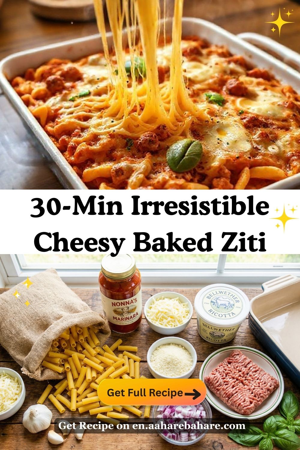 Cheesy Baked Ziti
