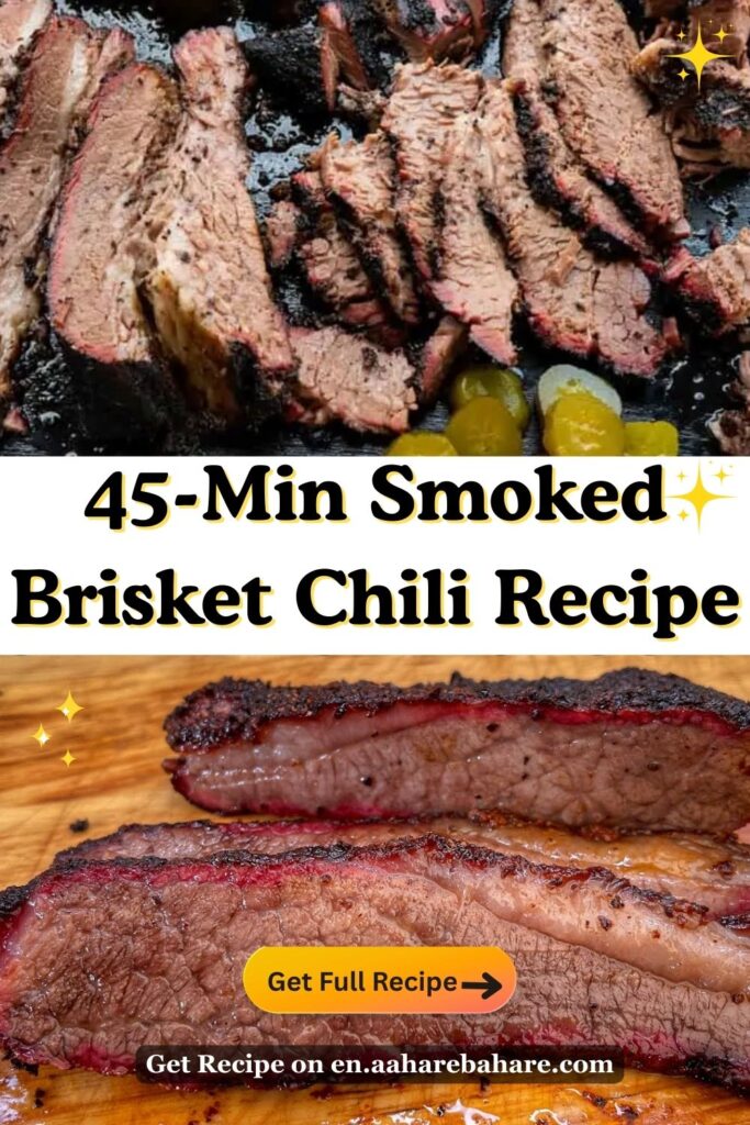 5-Min Smoked Brisket Chili
