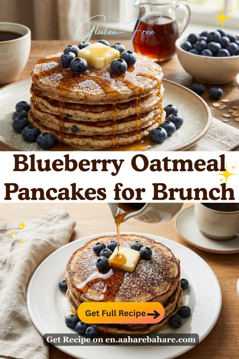 Blueberry Oatmeal Pancakes