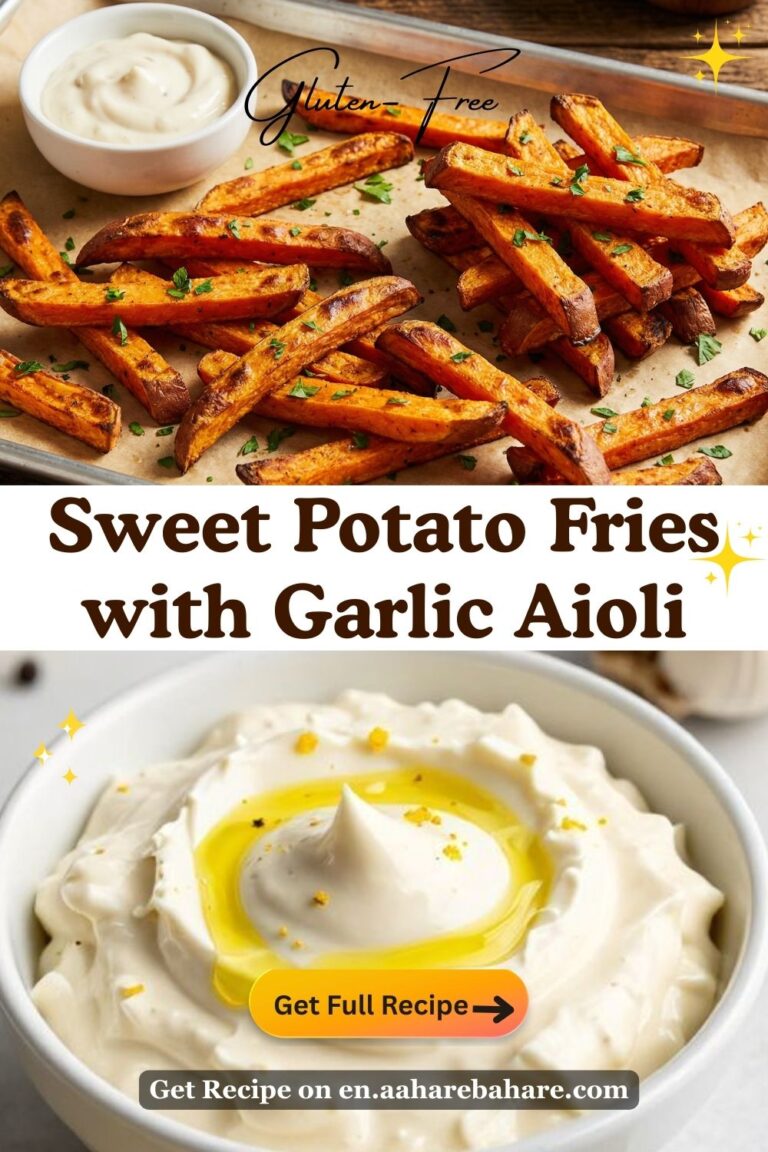 Sweet Potato Fries with Garlic Aioli