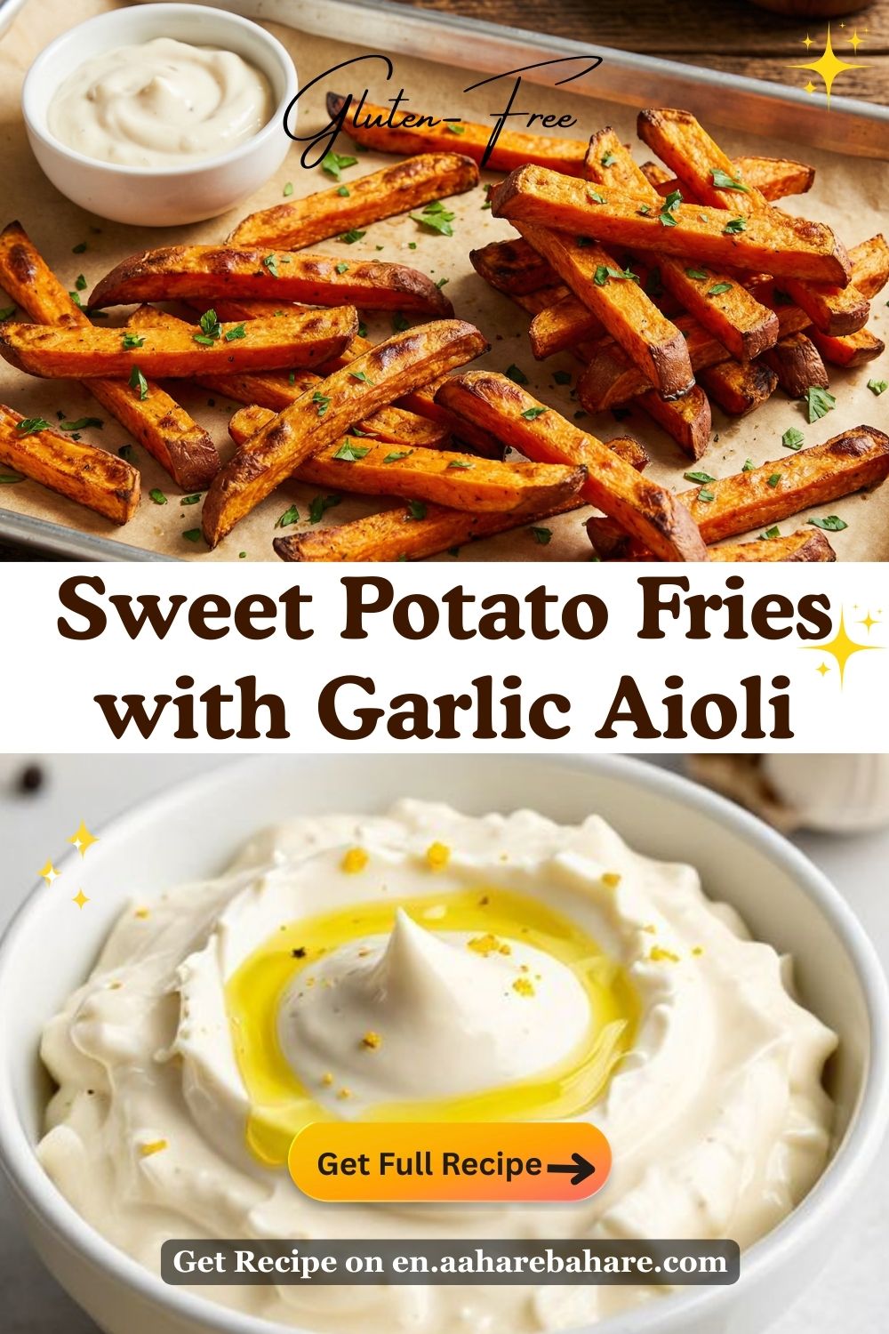 Sweet Potato Fries with Garlic Aioli