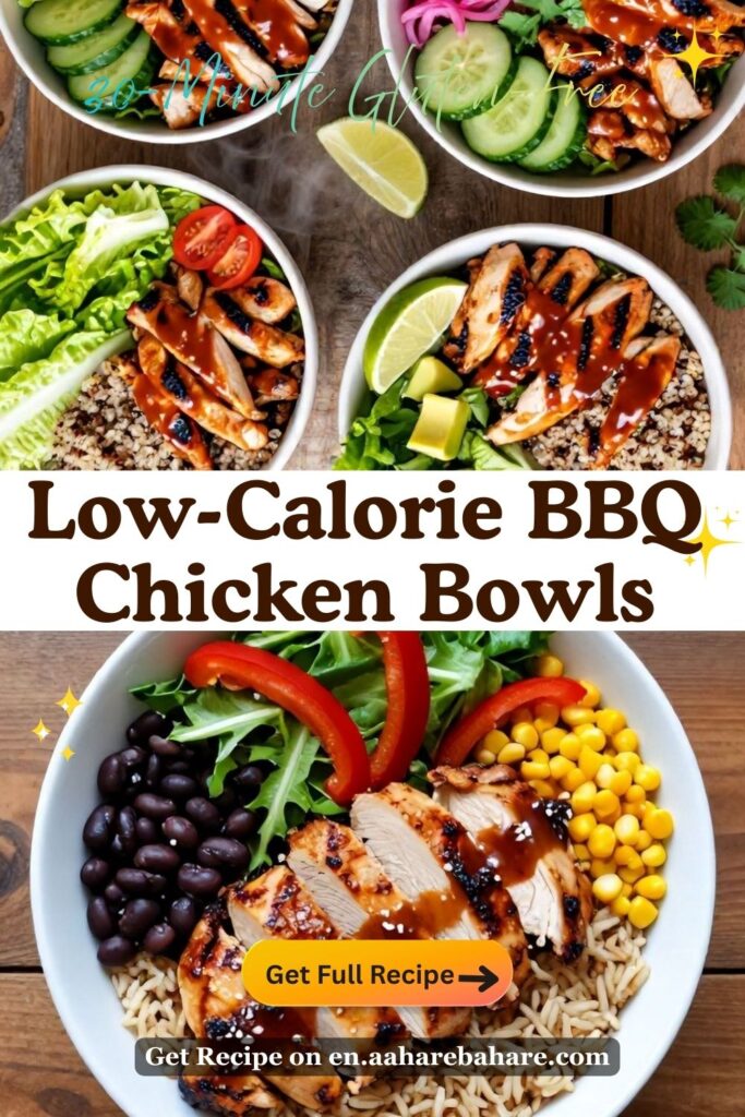 Low-Calorie BBQ Chicken Bowls